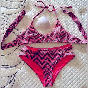 Bikini suit, with removable cup inserts, top S, bottom M